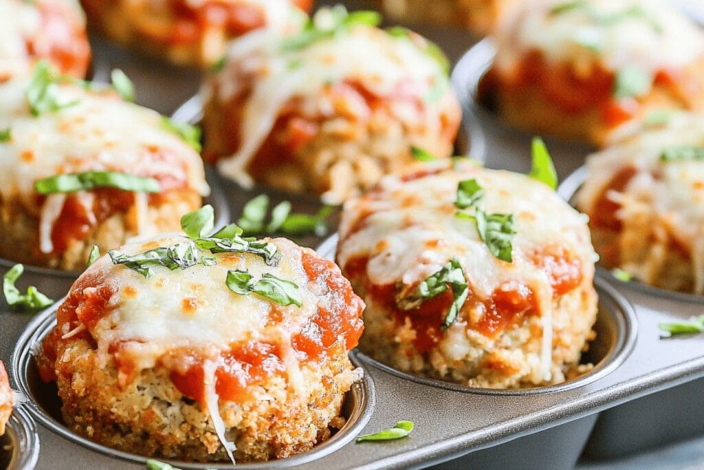 Chicken Parmesan Meatloaf Muffins Recipe