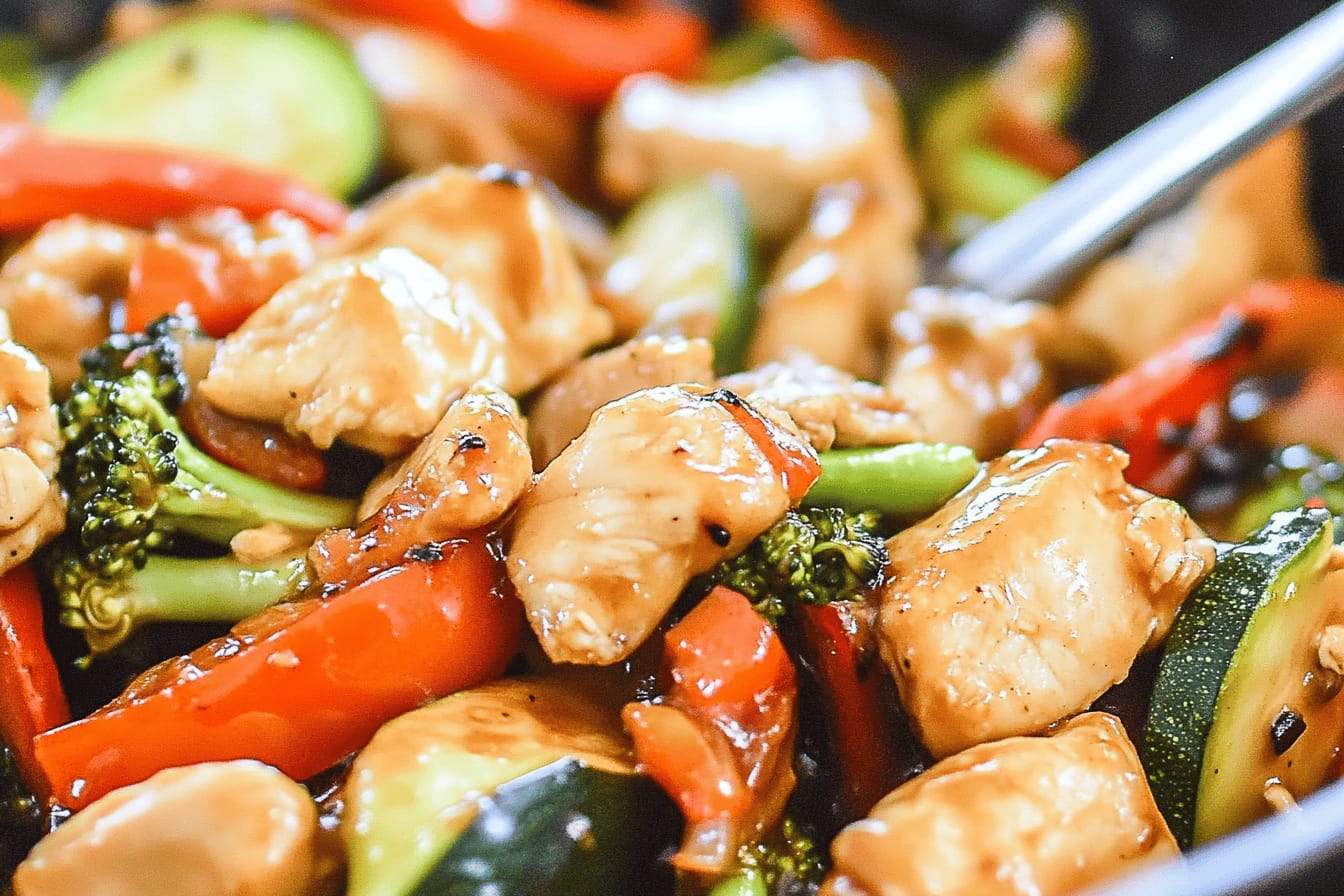 Chicken Vegetable Stir Fry with Zucchini Recipe