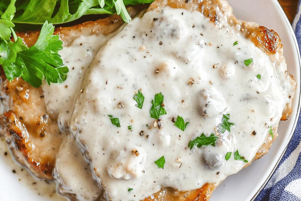 Creamy Mushroom Pork Chops Recipe