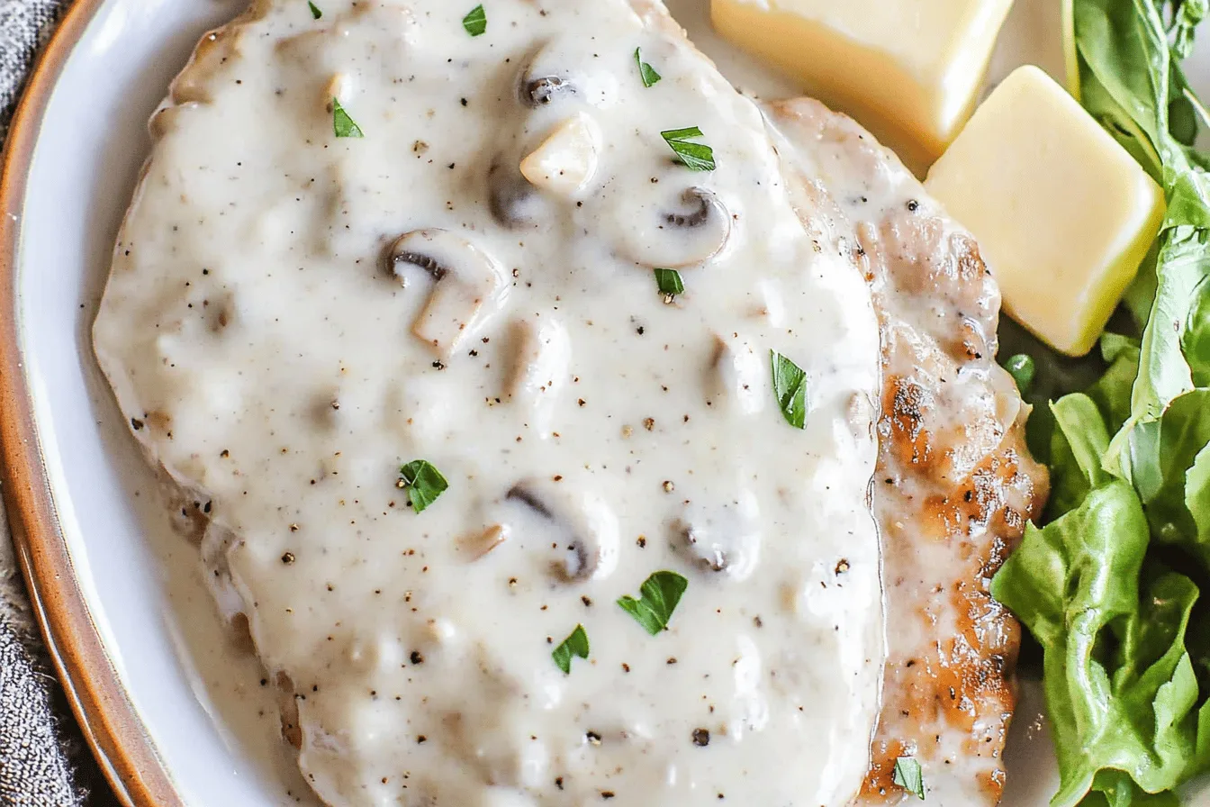 Creamy Mushroom Pork Chops Recipe