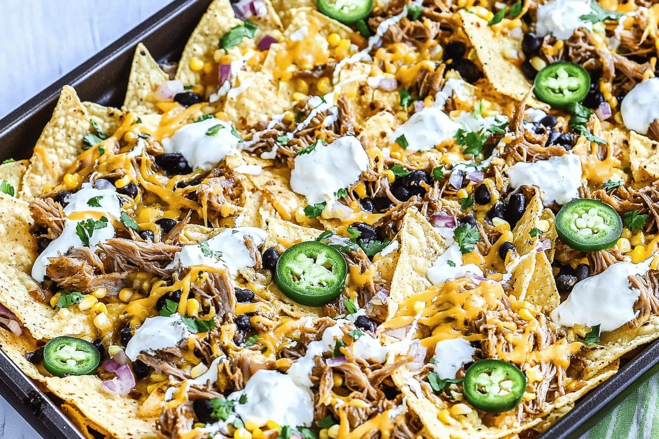 Crispy Carnitas Nachos for Flavorful Snacking