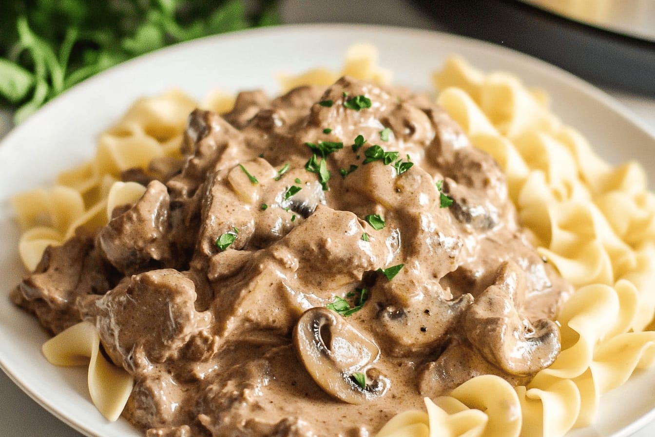 Crockpot Beef Stroganoff Easy Family Recipe