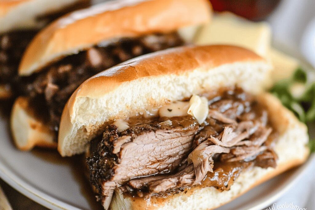 Crockpot French Dip Sandwiches Recipe