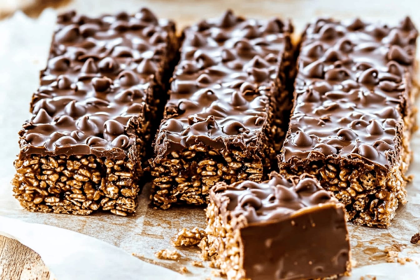 Dark Chocolate Crunch Bars Recipe