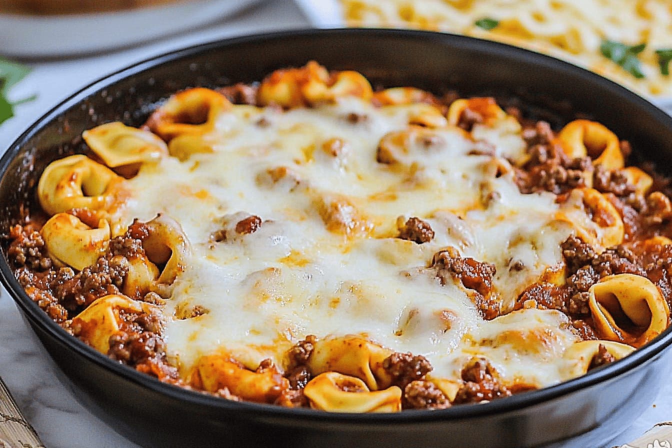 Easy Baked Tortellini Casserole Recipe