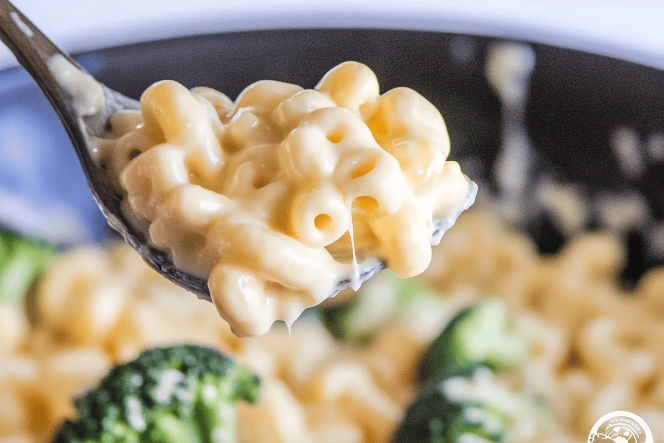 Easy White Cheddar Broccoli Mac and Cheese Recipe