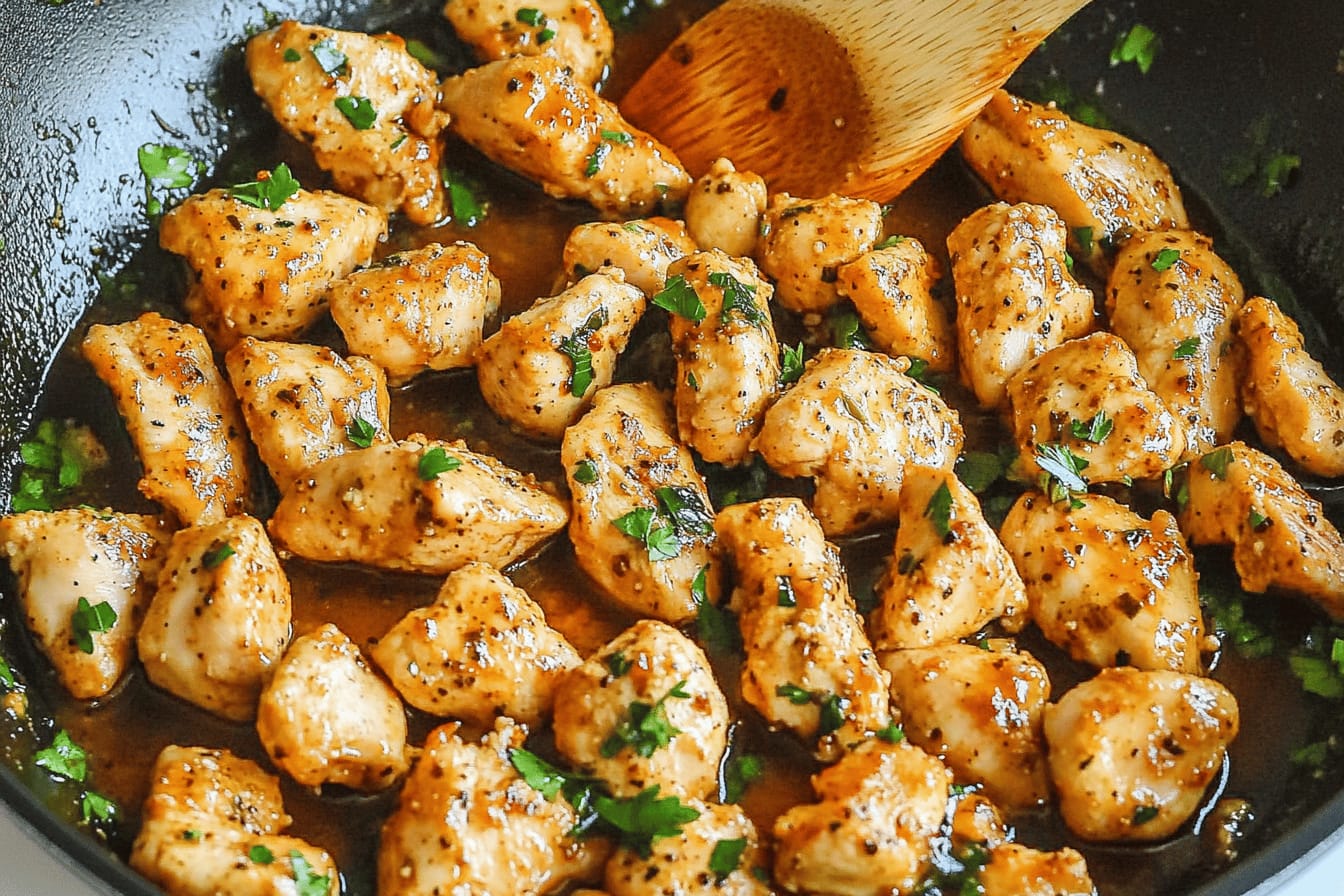 Garlic Butter Chicken Bites Recipe