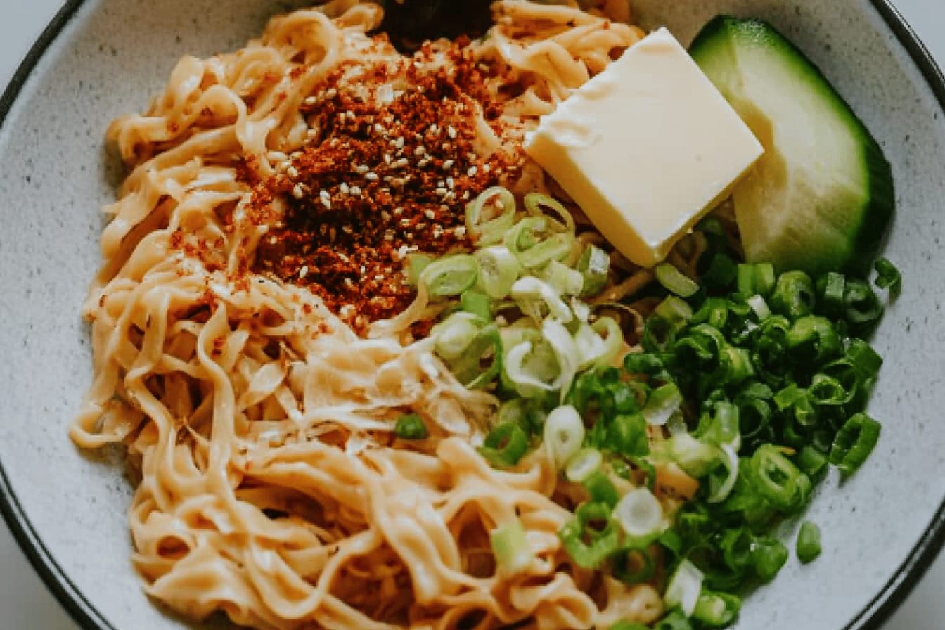 Quick Sesame Butter Noodles Recipe