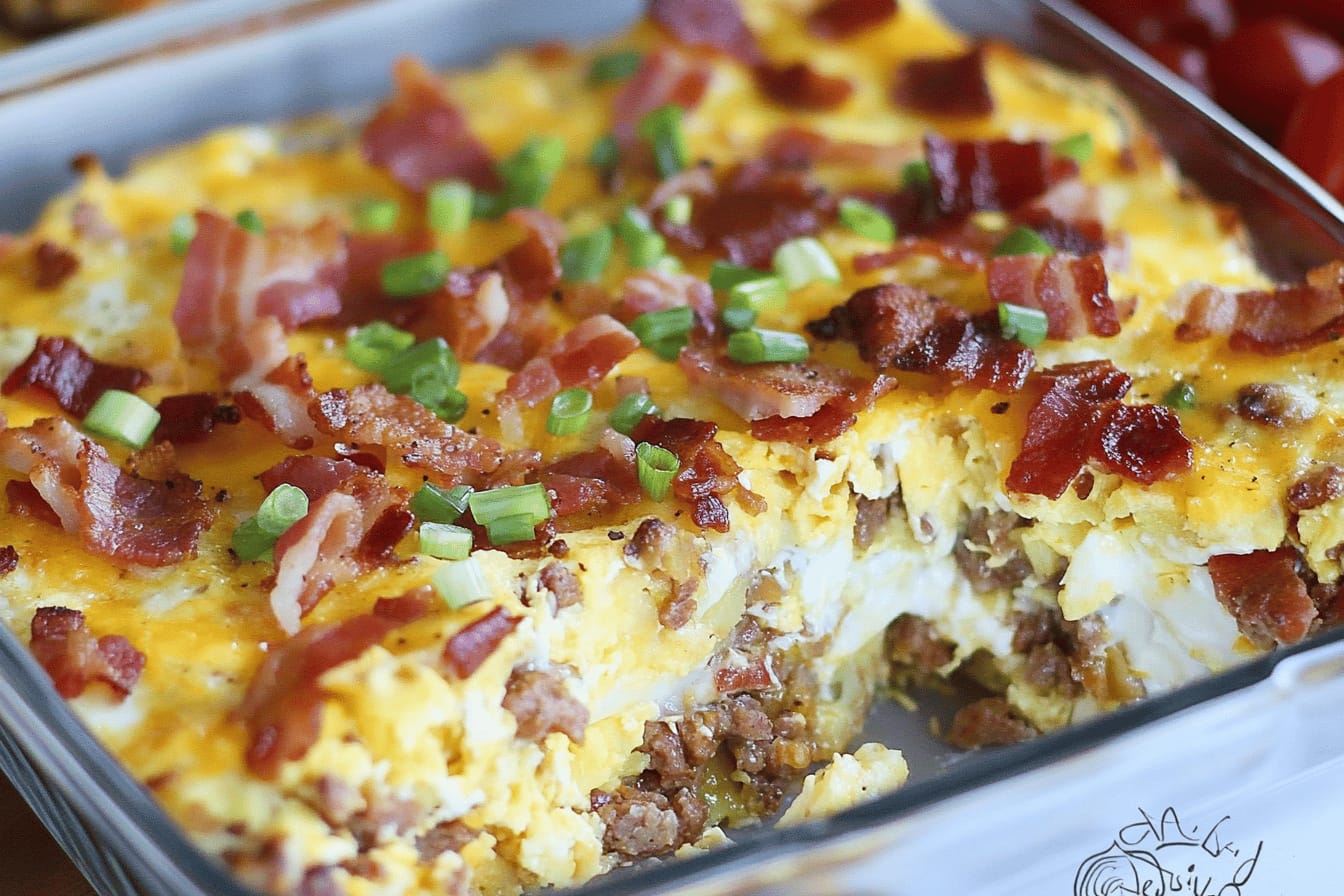 Sausage Hashbrown Breakfast Casserole Recipe