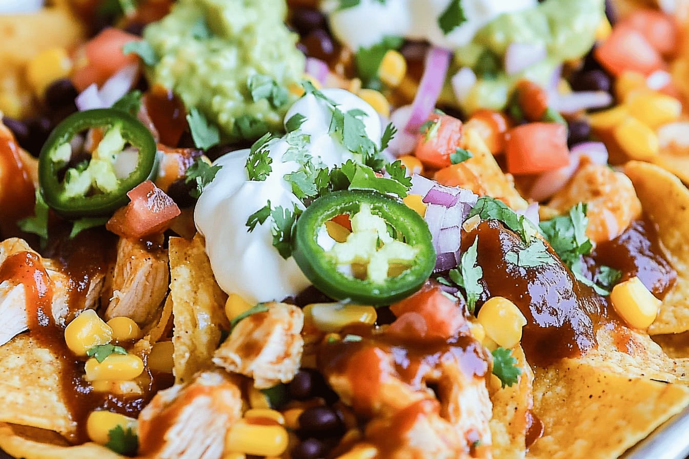 Savory BBQ Chicken Nachos Recipe