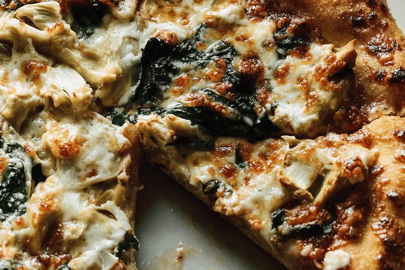 Spinach and Artichoke Pizza Delight
