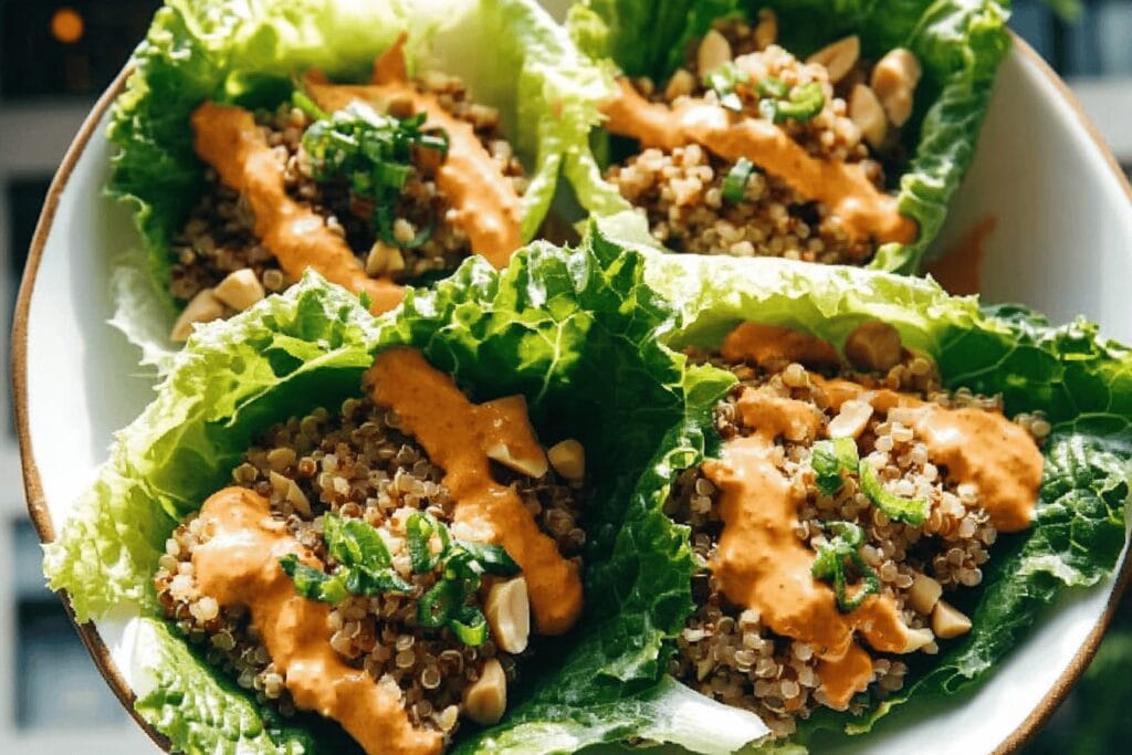 Tofu and Brown Rice Lettuce Wraps Recipe