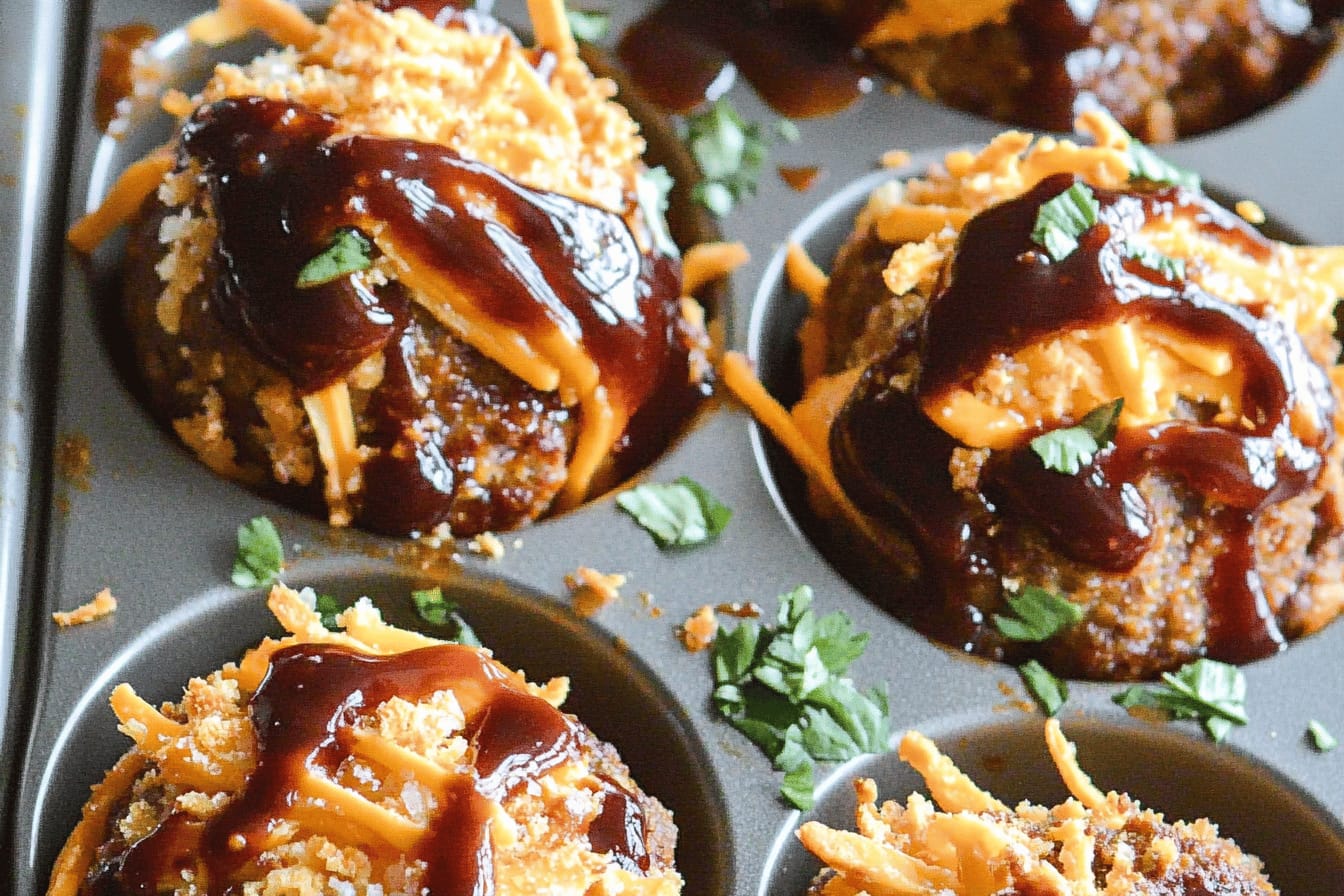 BBQ Meatloaf Muffins for Easy Family Meals