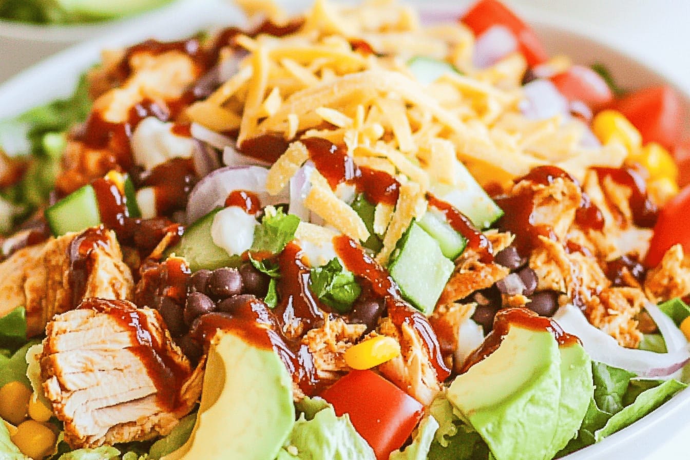 BBQ Ranch Chicken Salad Recipe