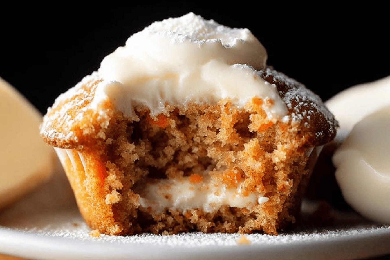 Best Carrot Cake Cupcakes with Cream Cheese