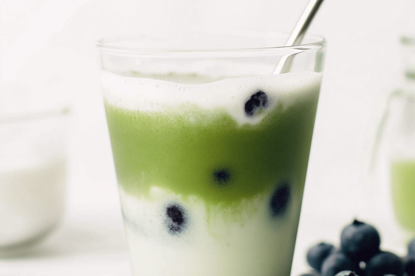 Blueberry Matcha Latte Recipe to Refresh You