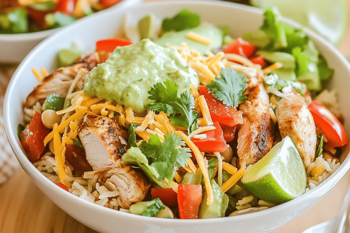 Chicken Fajita Bowl Recipe for Family Dinner