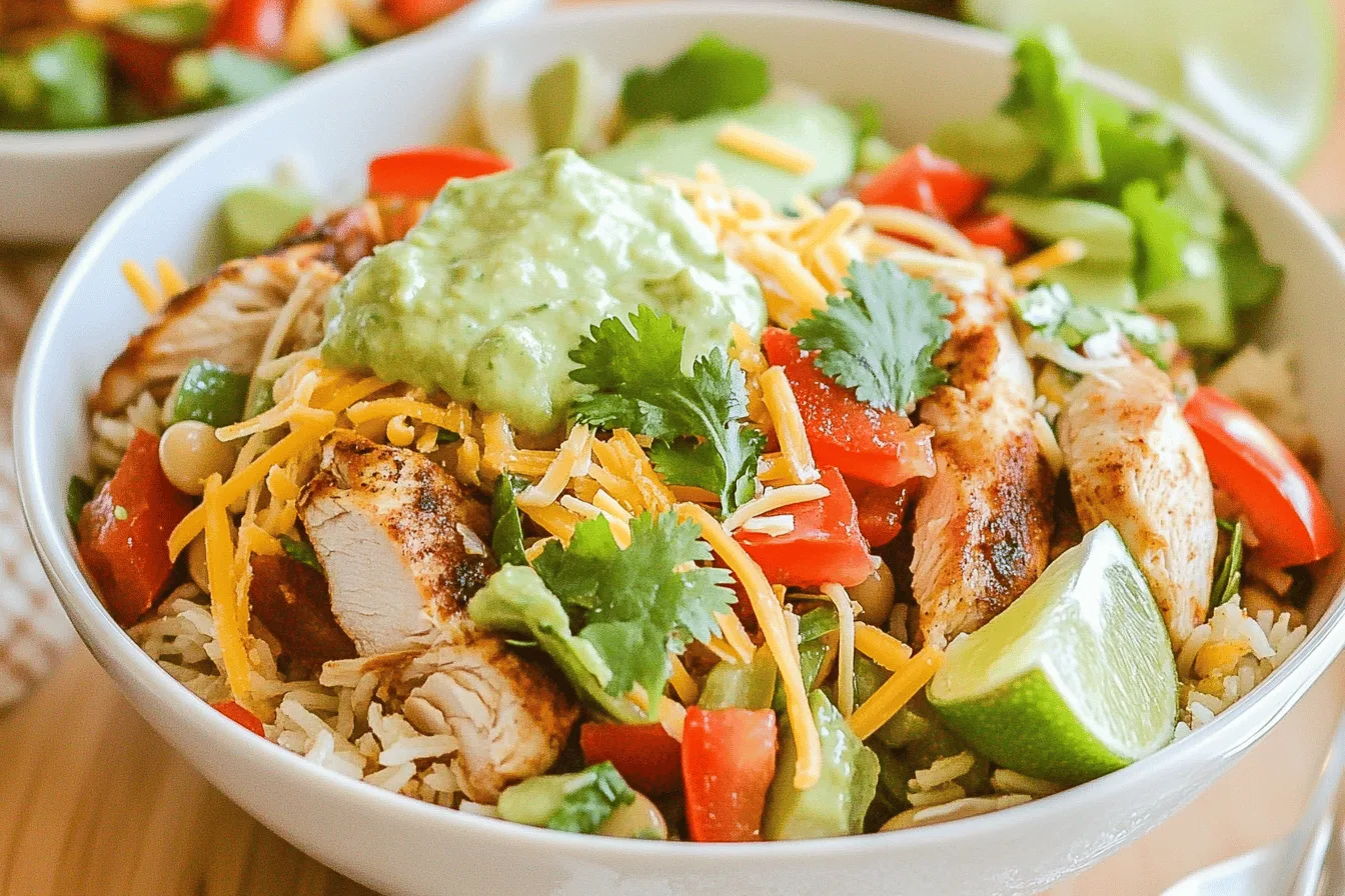 Chicken Fajita Bowl Recipe for Family Dinner