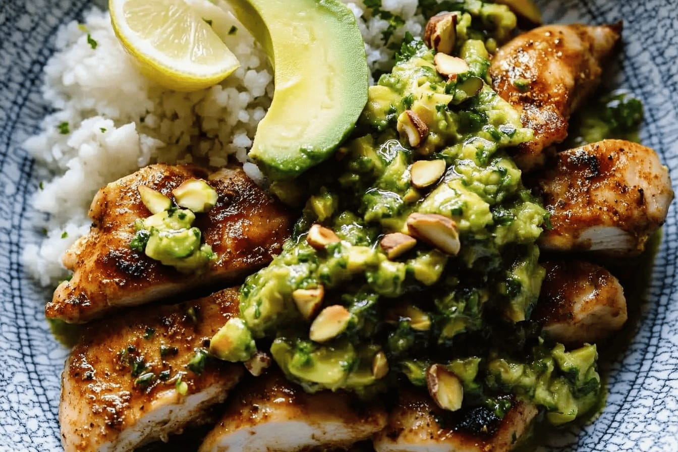 Chipotle Chicken with Pistachio Sauce Recipe