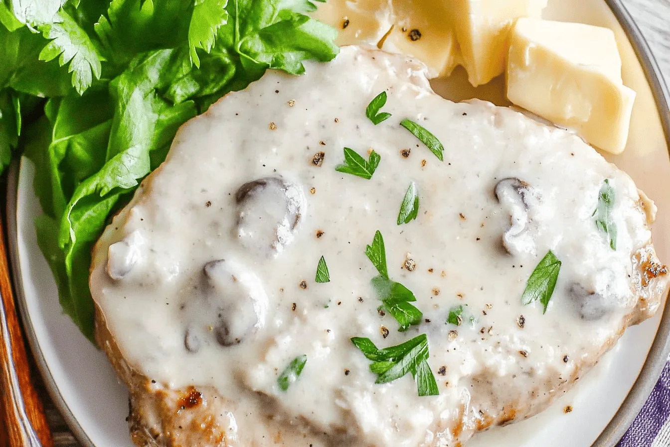 Creamy Mushroom Pork Chops Recipe