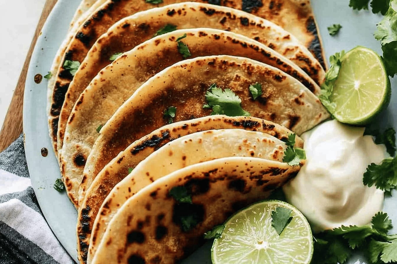 Crispy Black Bean Tacos with Cilantro Lime Sauce