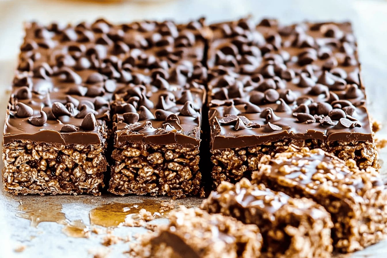 Dark Chocolate Crunch Bars Recipe