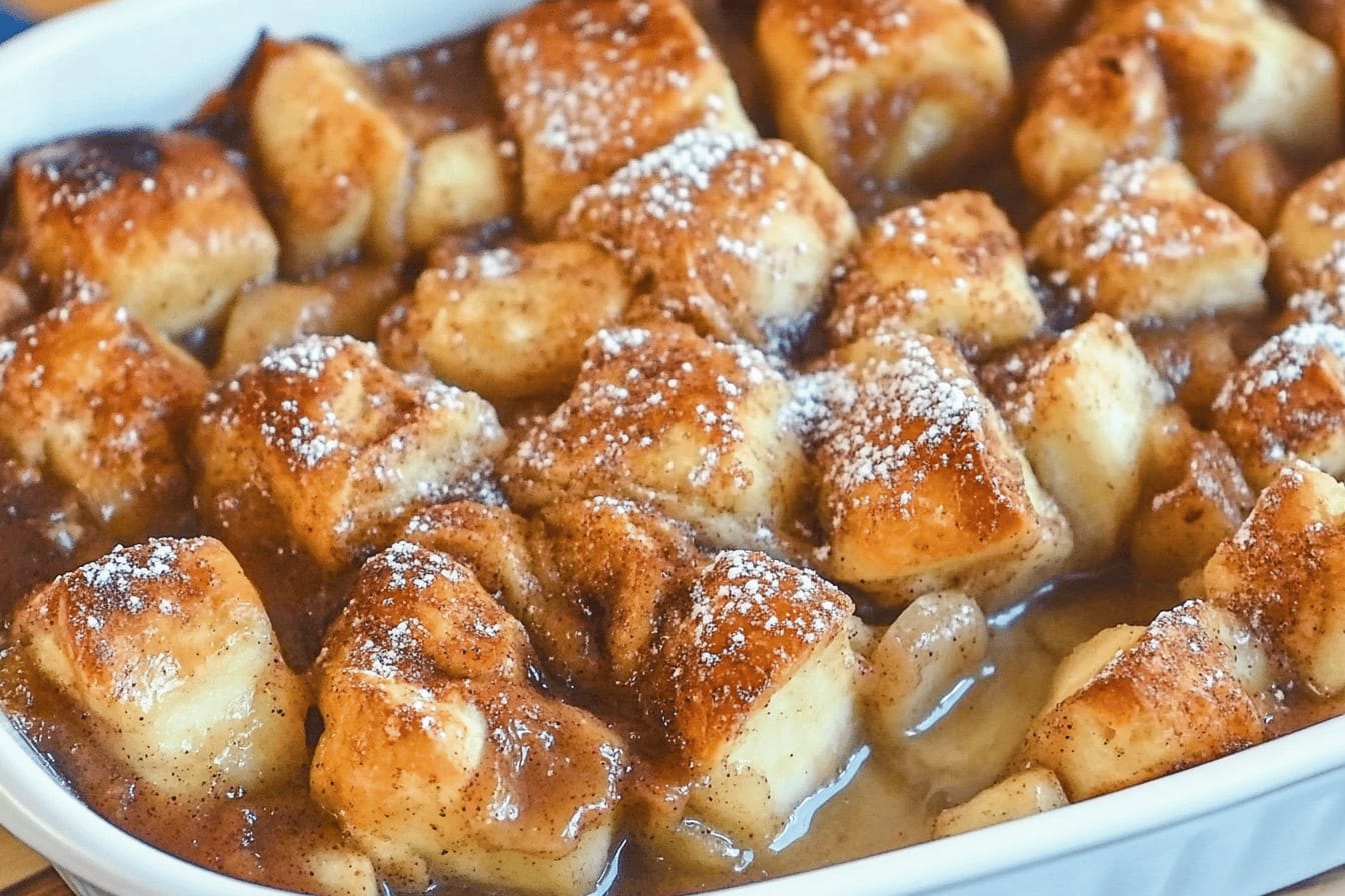 Delicious Apple Fritter Breakfast Casserole Recipe