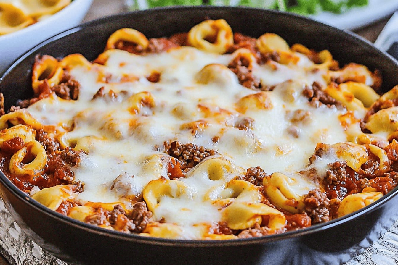 Easy Baked Tortellini Casserole Recipe