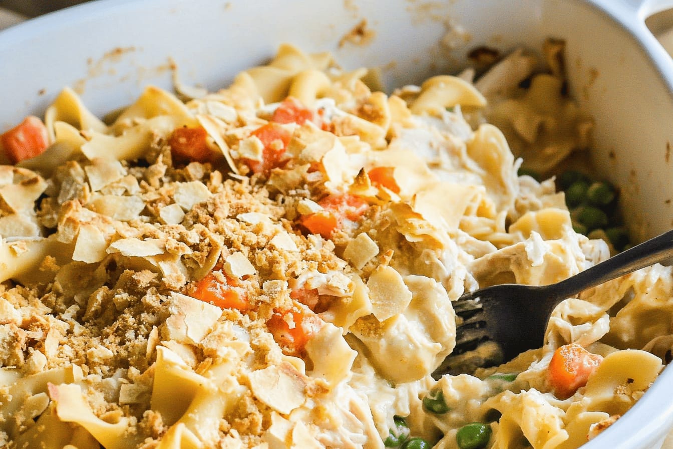 Easy Chicken Noodle Casserole Recipe