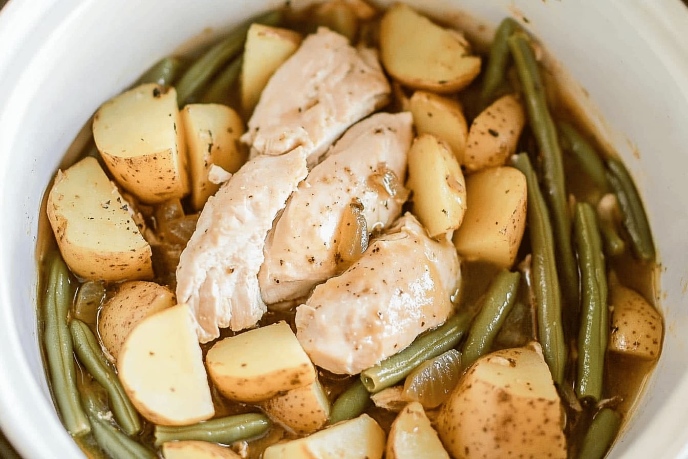 Easy Slow Cooker Chicken and Potatoes Recipe