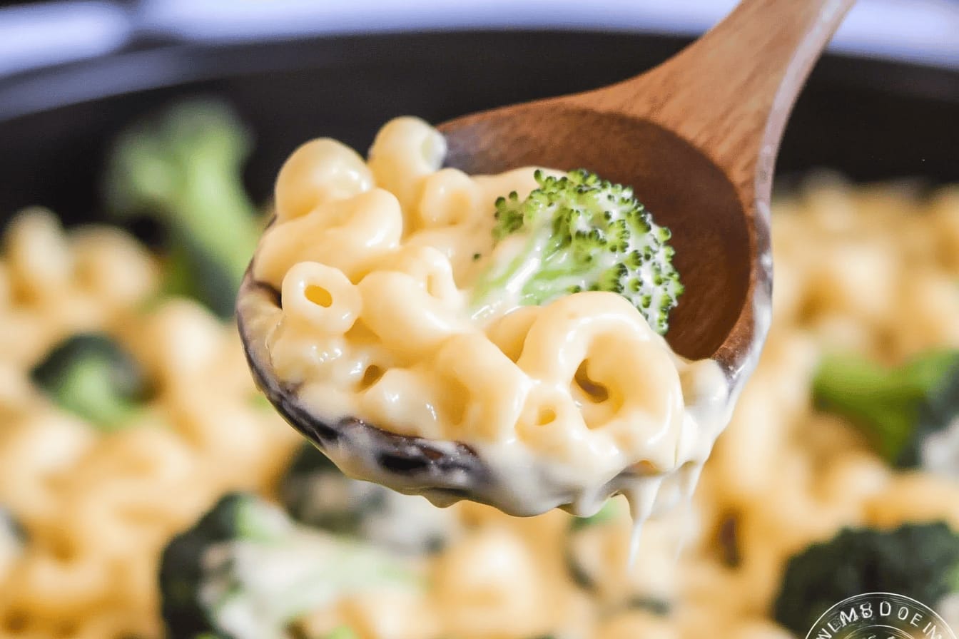 Easy White Cheddar Broccoli Mac and Cheese Recipe