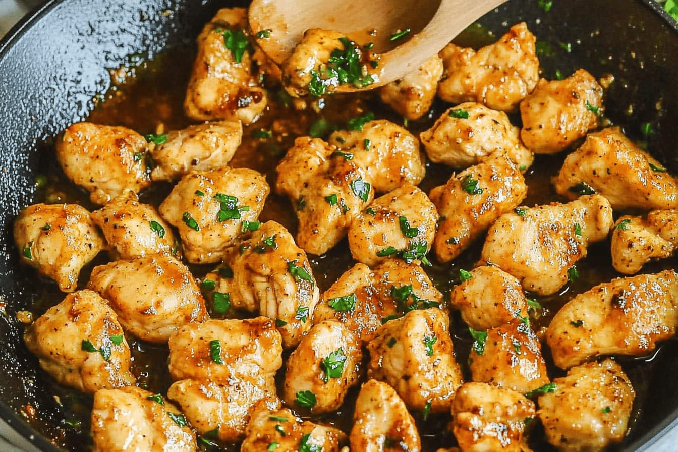 Garlic Butter Chicken Bites Recipe