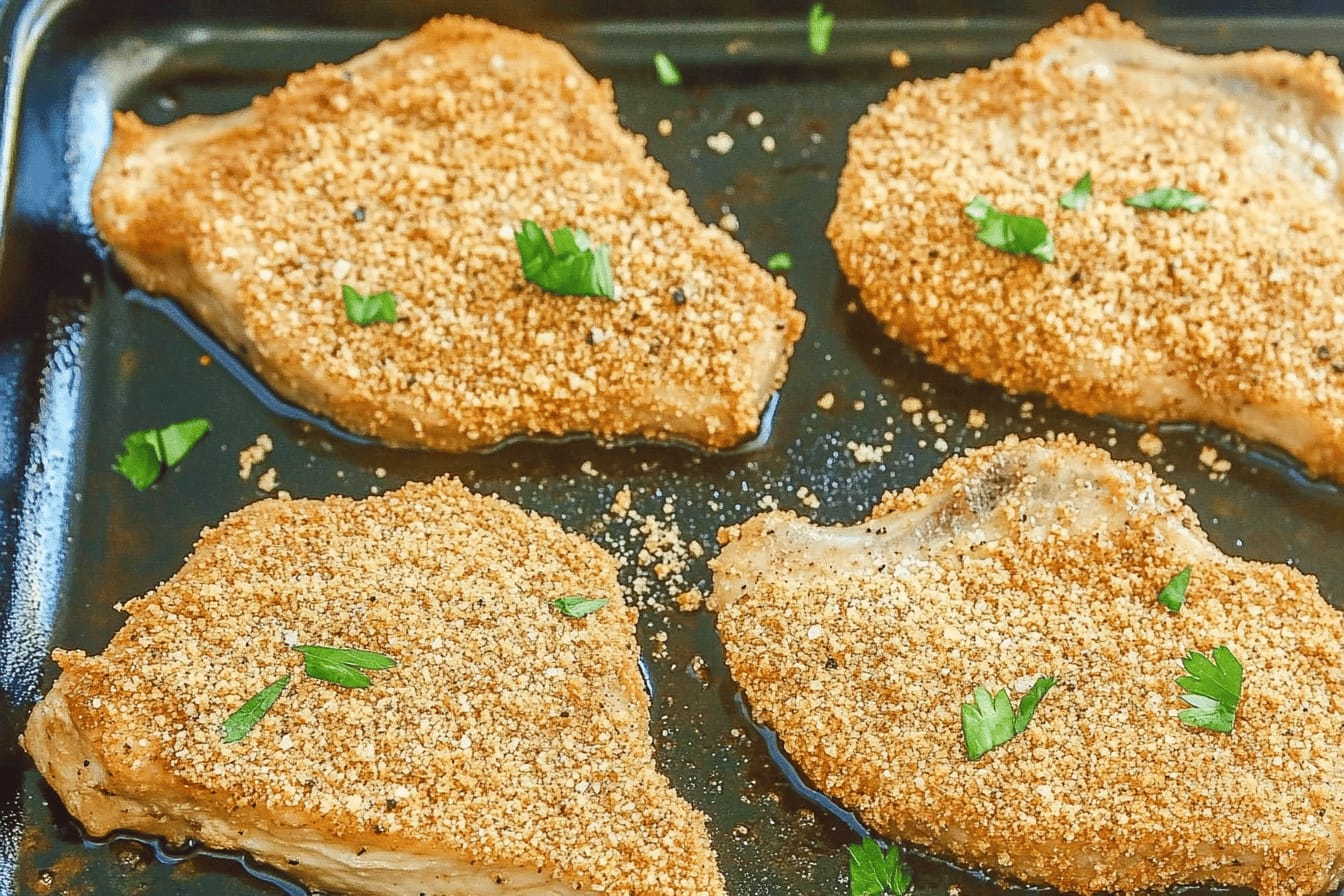 Homemade Shake and Bake Pork Chops Recipe