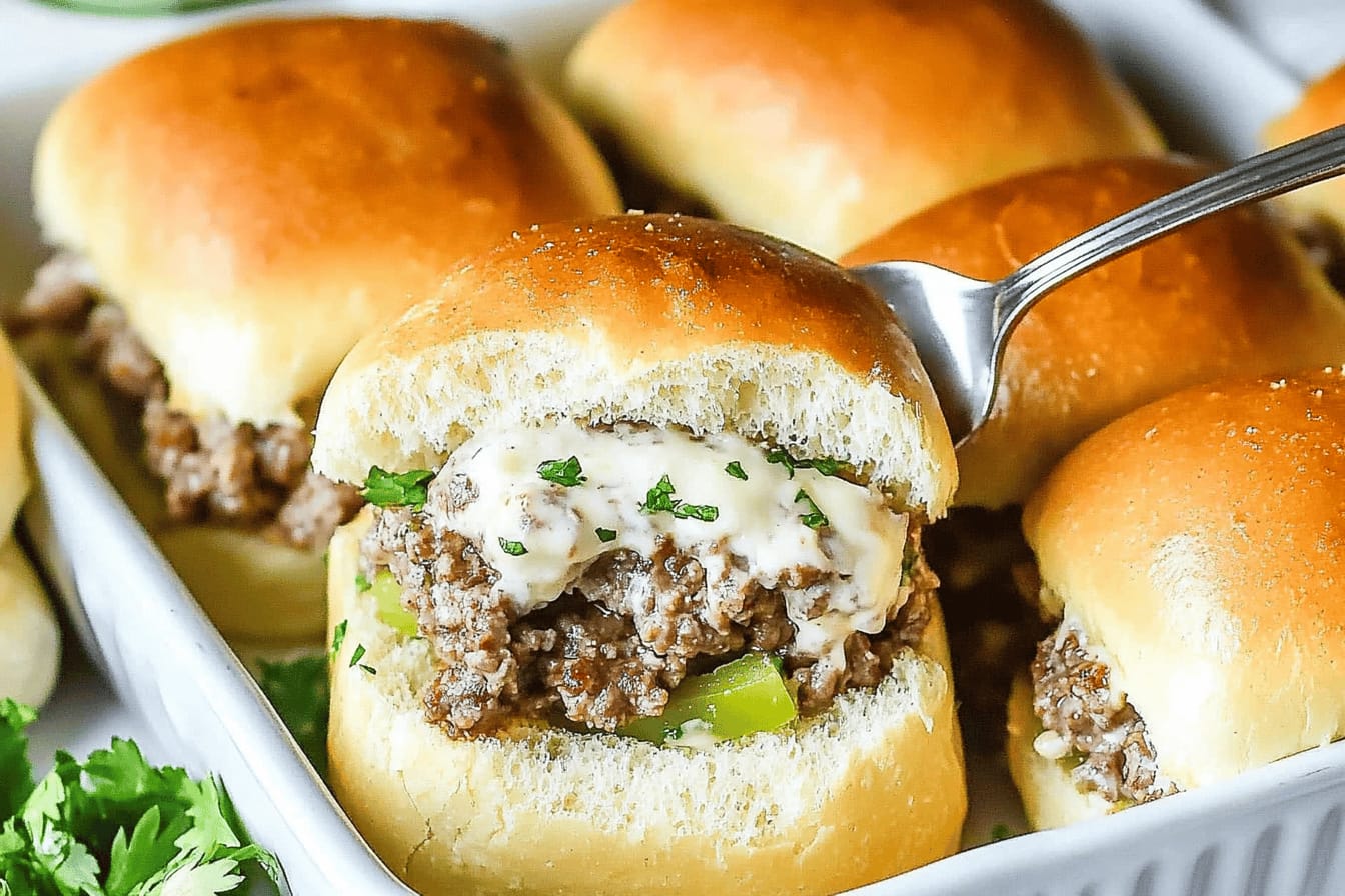 Philly Cheesesteak Sliders Recipe for Easy Serving