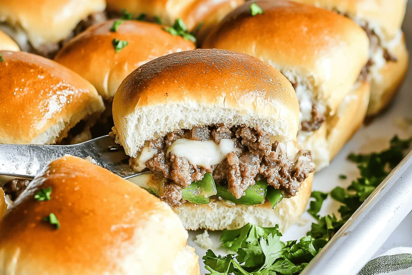 Philly Cheesesteak Sliders Recipe for Game Day
