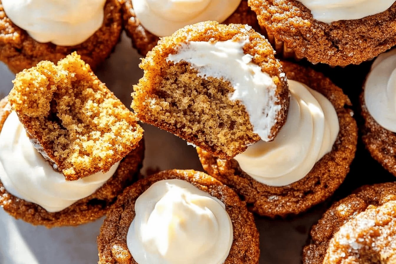 Pumpkin Muffins with Maple Cream Cheese Filling