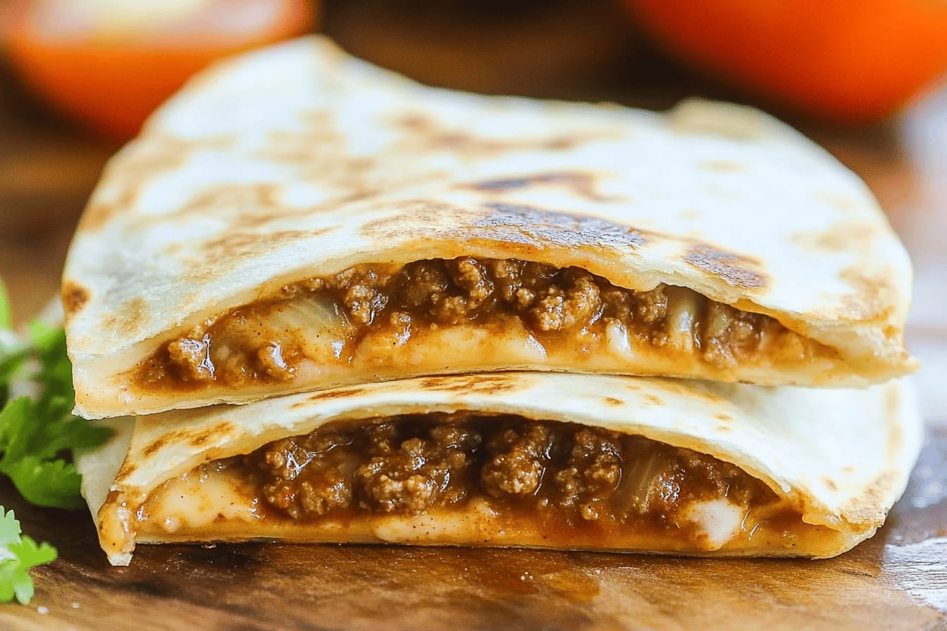 Quick and Easy Ground Beef Quesadillas Recipe