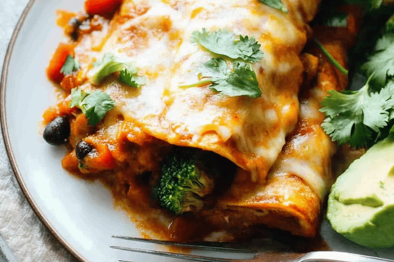Quick and Easy Veggie Enchiladas Recipe