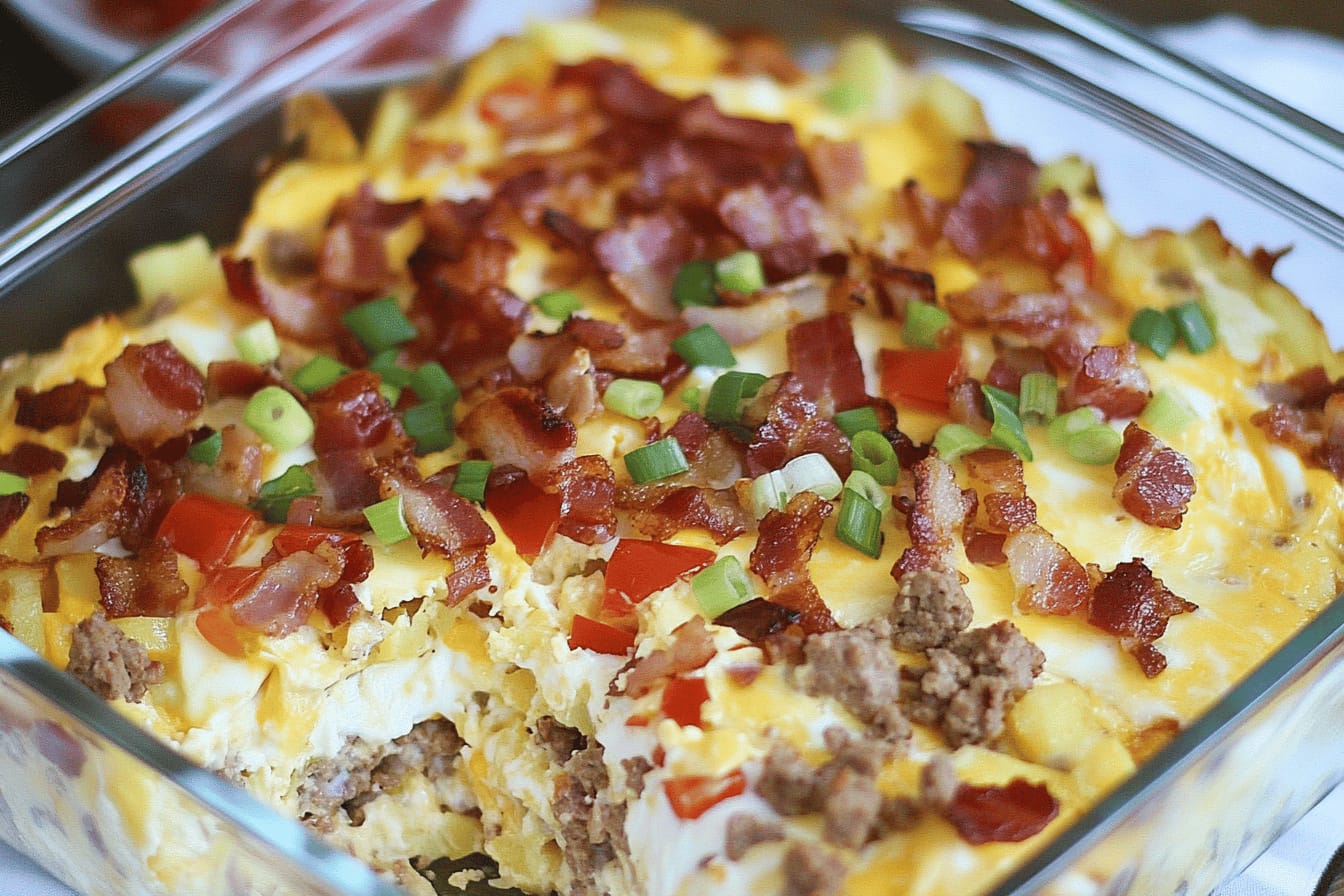 Sausage Hashbrown Breakfast Casserole Recipe