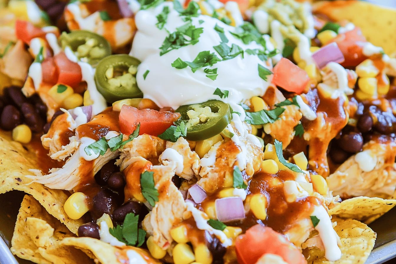 Savory BBQ Chicken Nachos Recipe