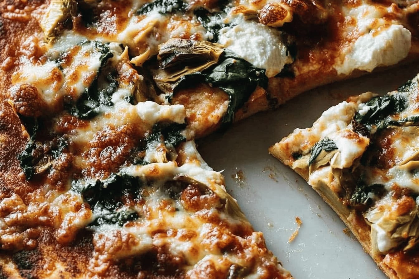 Spinach and Artichoke Pizza Delight