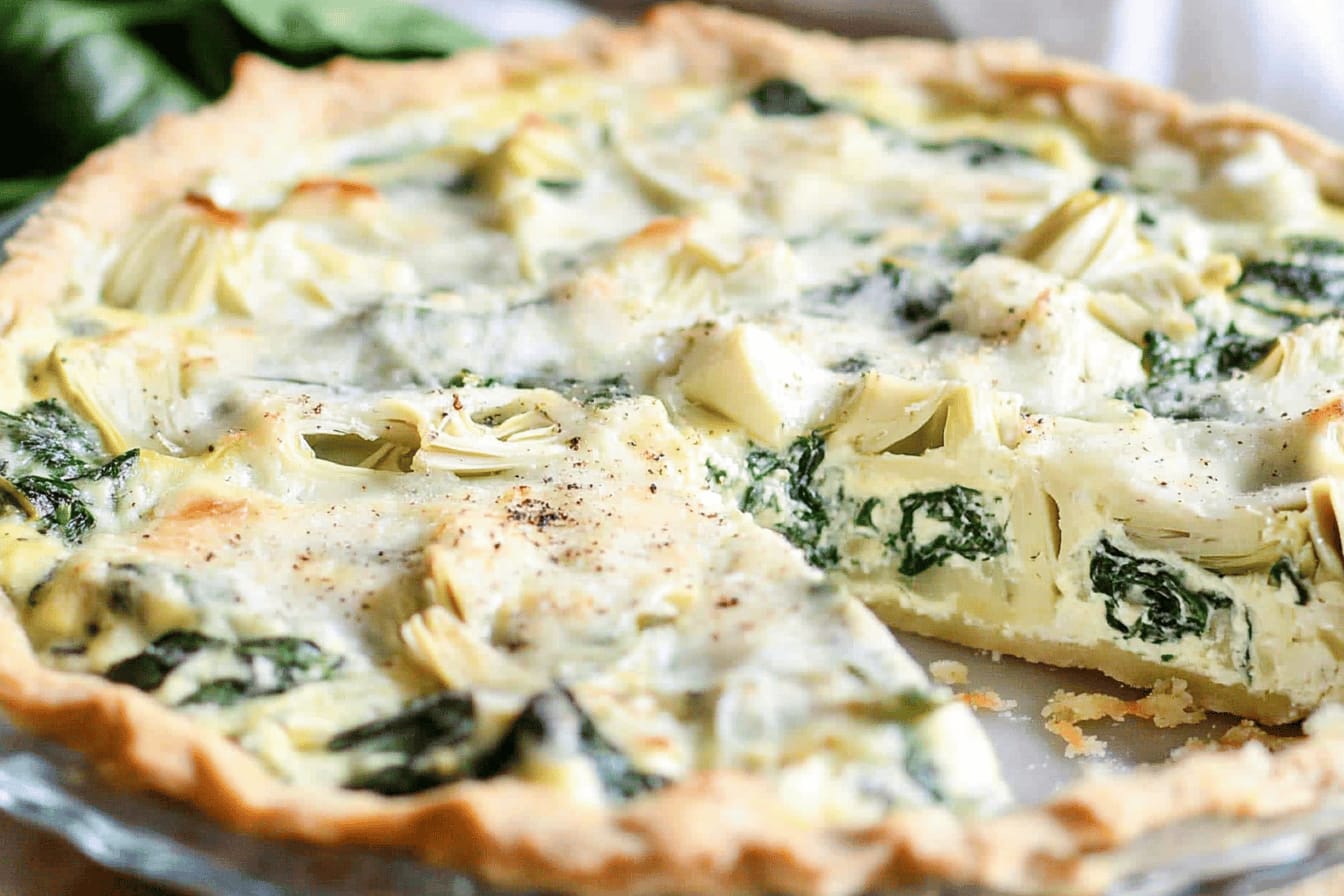 Spinach Artichoke Quiche Easy Family Recipe