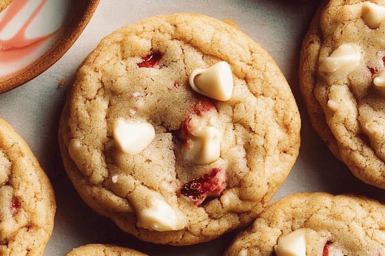 Strawberry White Chocolate Cookies Recipe