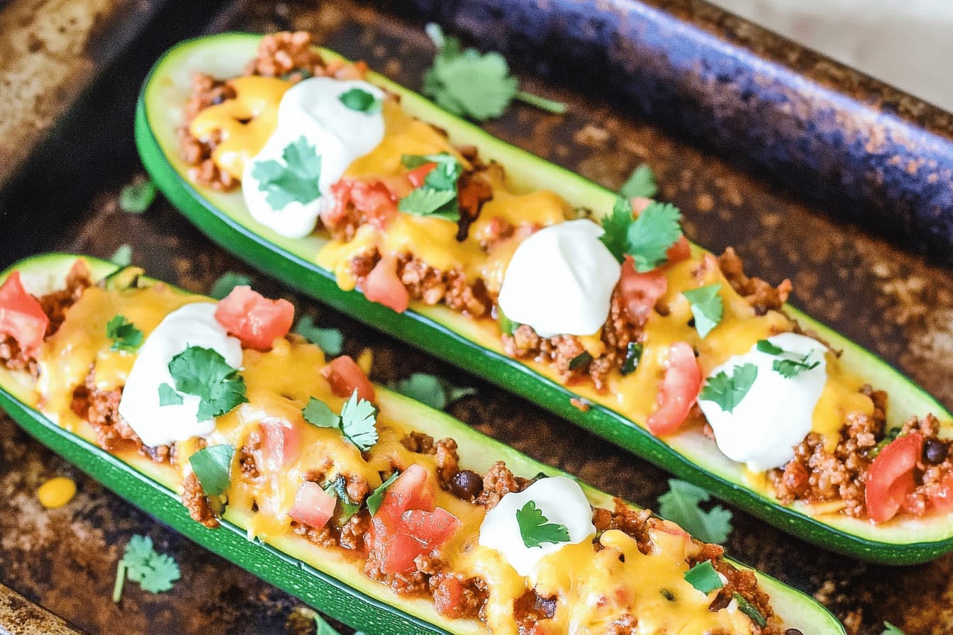 Taco Zucchini Boats Recipe for Easy Dinner