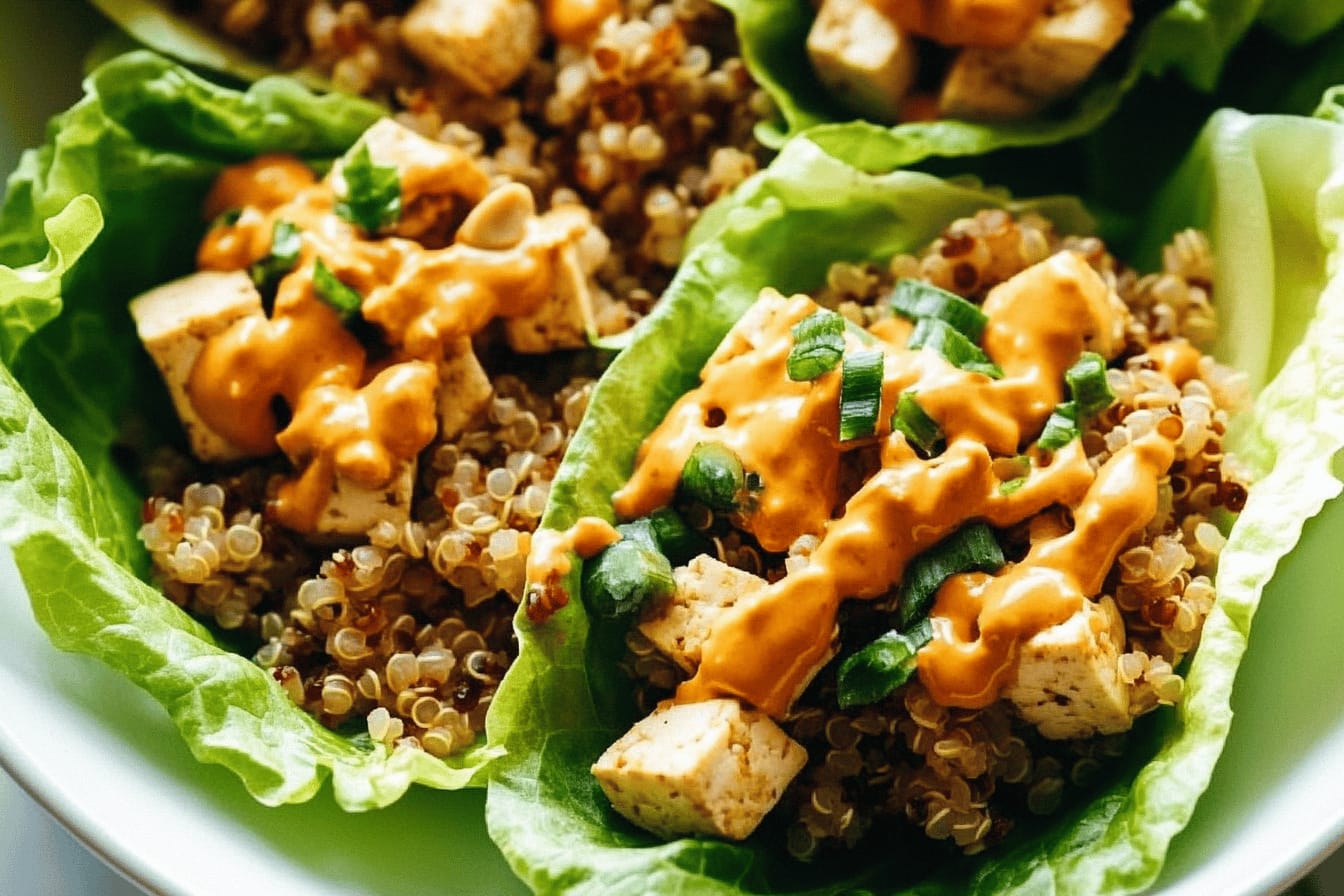 Tofu and Brown Rice Lettuce Wraps Recipe