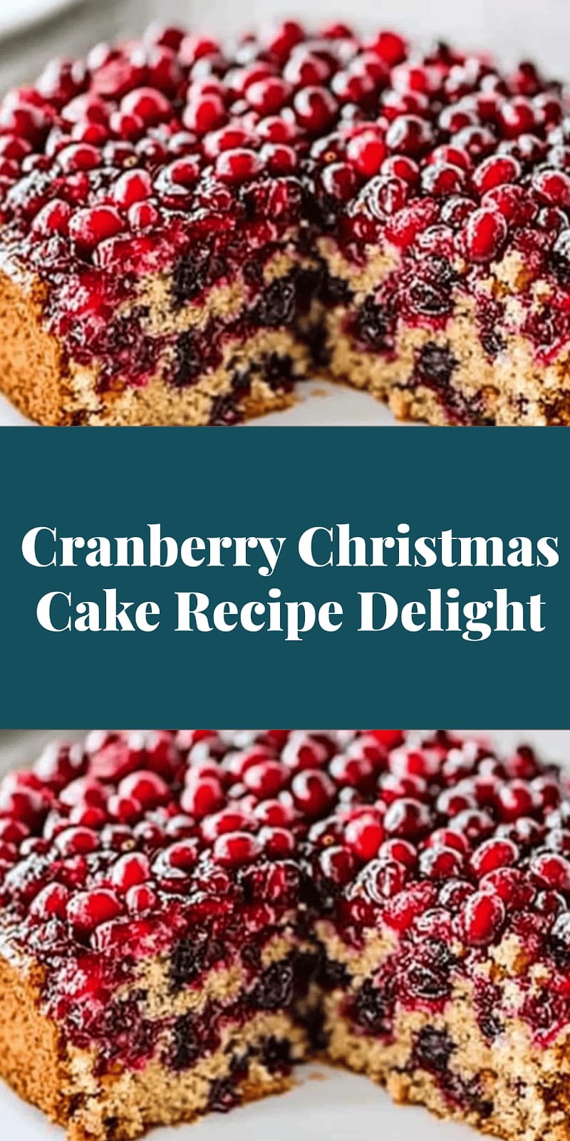 Cranberry Christmas Cake Recipe Delight