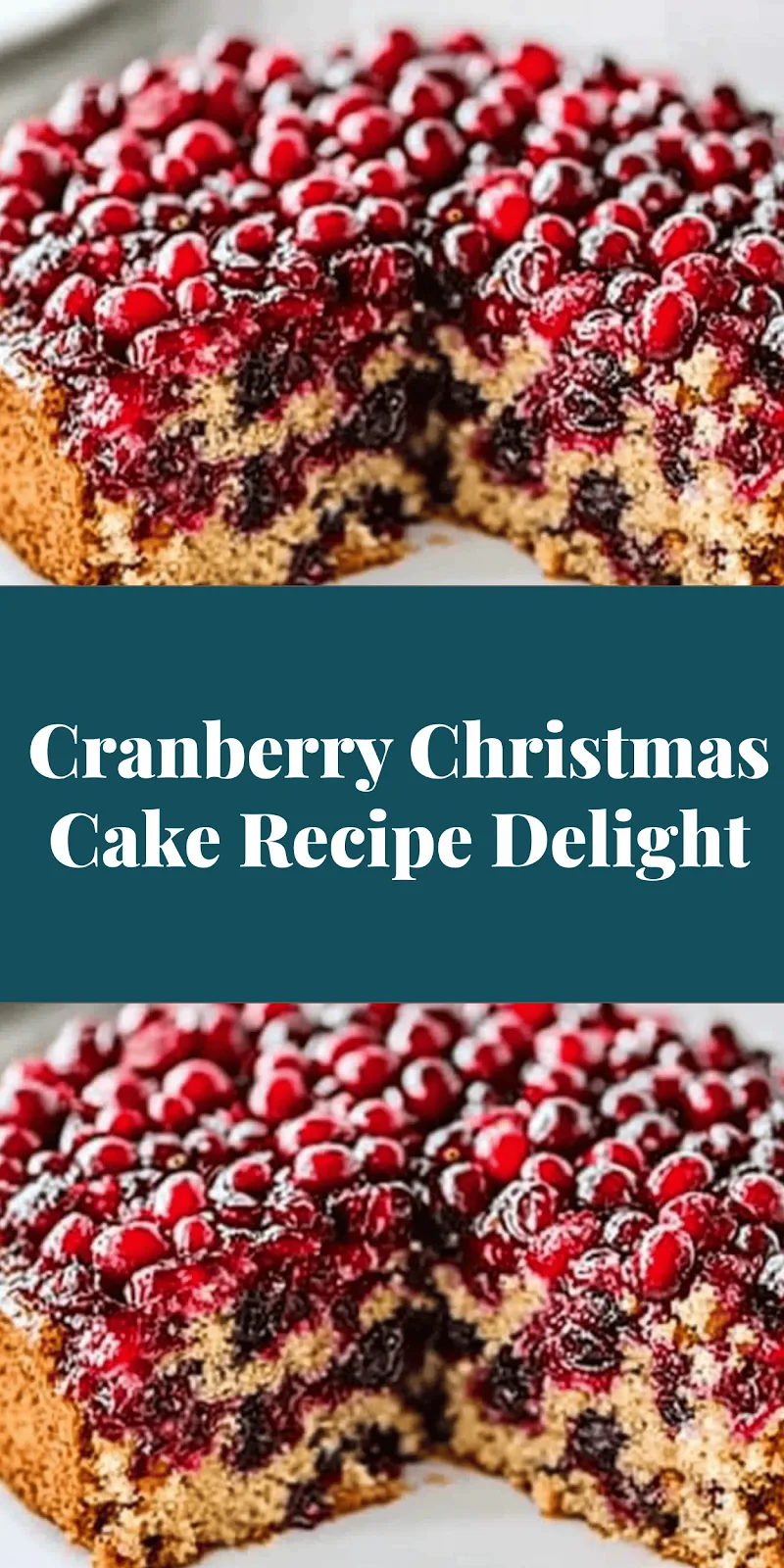 Cranberry Christmas Cake Recipe Delight