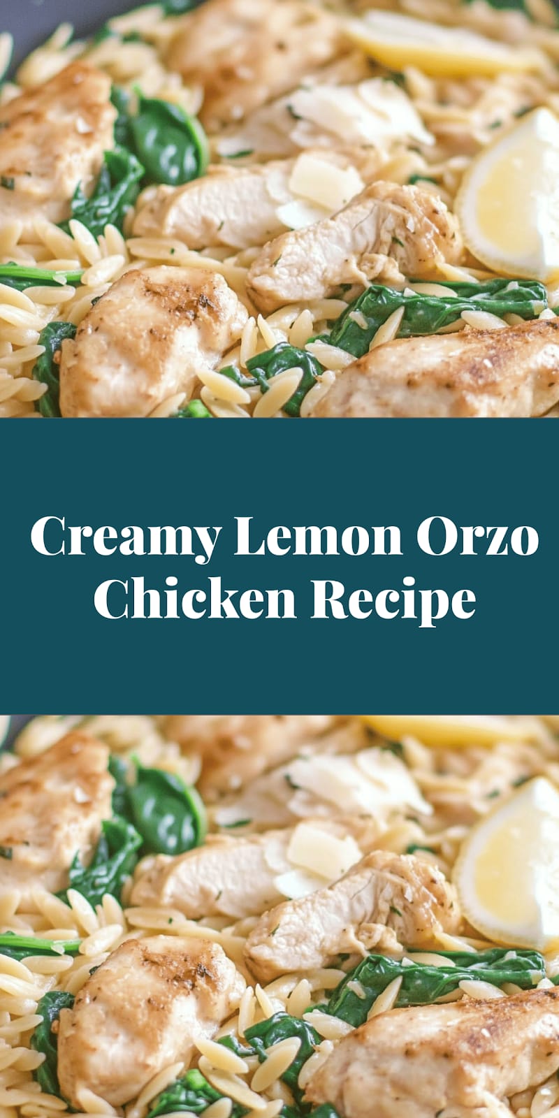 Creamy Lemon Orzo Chicken Recipe