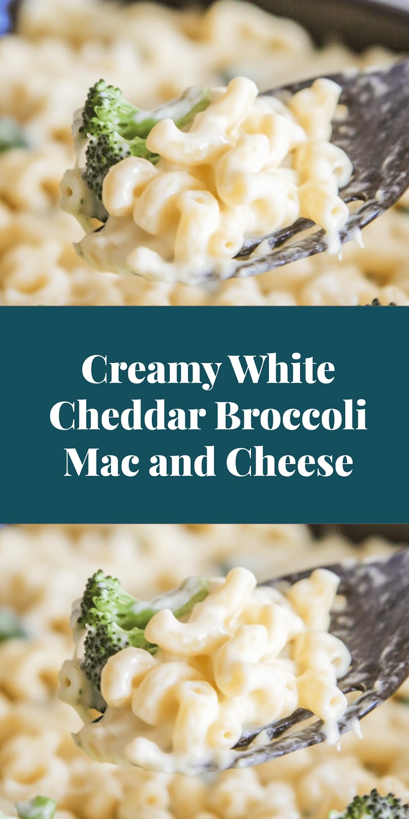 Creamy White Cheddar Broccoli Mac and Cheese