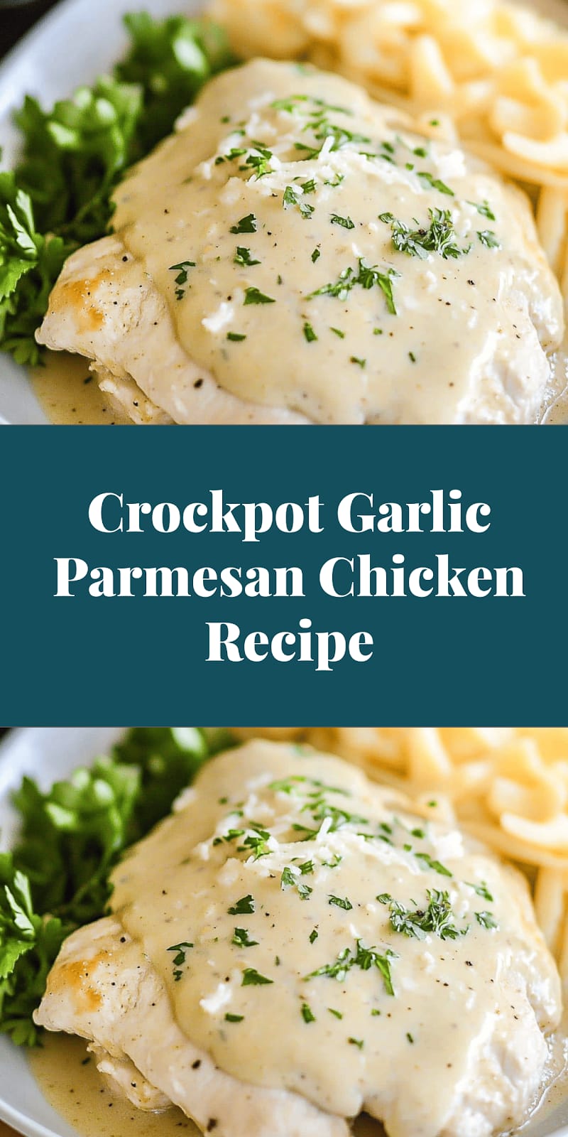 Crockpot Garlic Parmesan Chicken Recipe